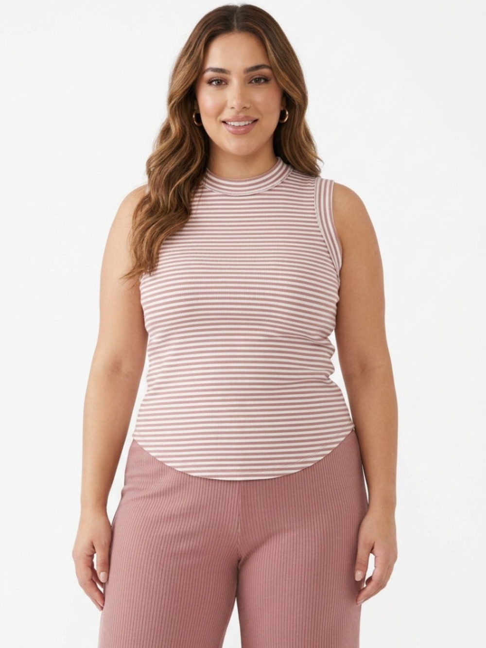 |•BLAKELEY•| Boutique Stretch Striped Tank Top Size 3X